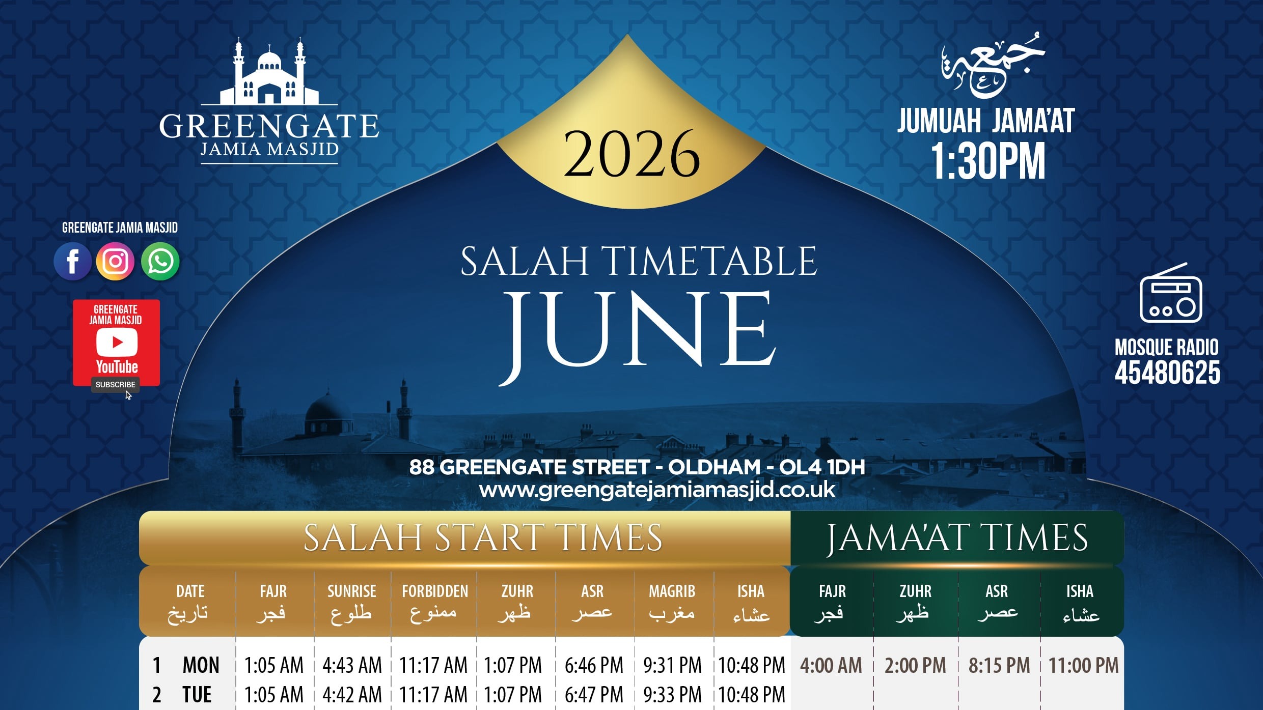 Timetable